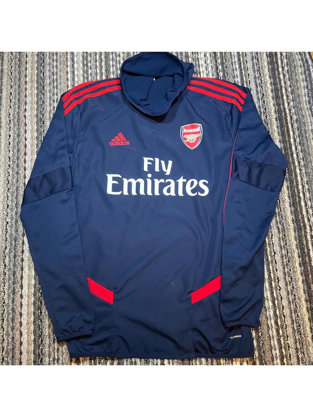 ADIDAS ARSENAL WARM TOP TRAINING LONGSLEEVE 2019 2020 SIZE MEDIUM BLUE EH5720
